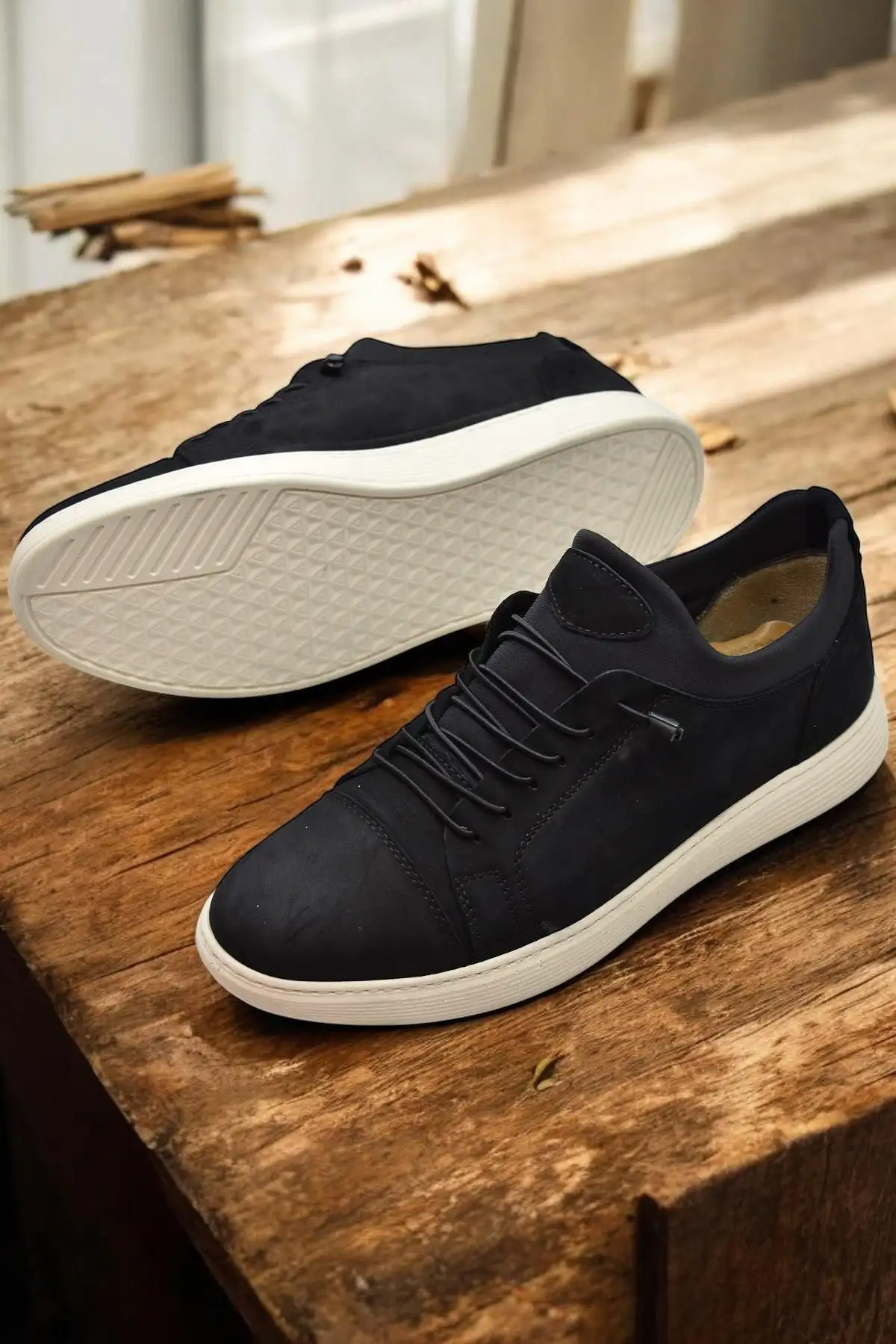 کفش روزمره مردانه TAB400 کفی ارتوپدیک کفش مردانه از جنس طبیعی چرم کفش روزمره مردانه - 3936