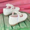 کفش دخترانه پاپوش ارتوپدی با جزئیات بنددار - 4556