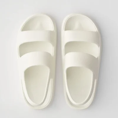 کفش صندل زنانه ماساي تابستاني روزمره ساحلي Eva با دو بند سفيد - 5423