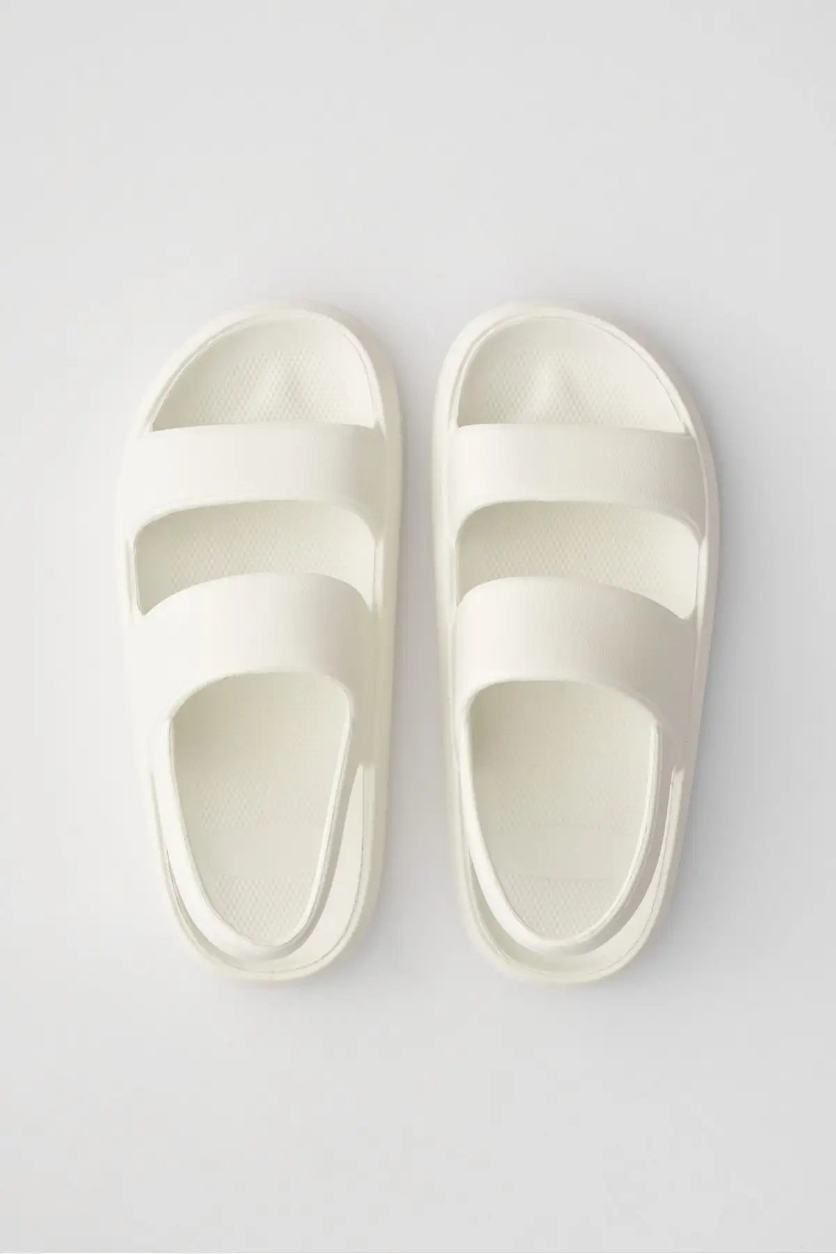 کفش صندل زنانه ماساي تابستاني روزمره ساحلي Eva با دو بند سفيد - 5423