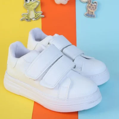 کفش دخترانه کفش ورزشی ساده و راحت بچه‌گانه با کفه کشسان و تنفس‌پذیر (یونیسکس) - 3816