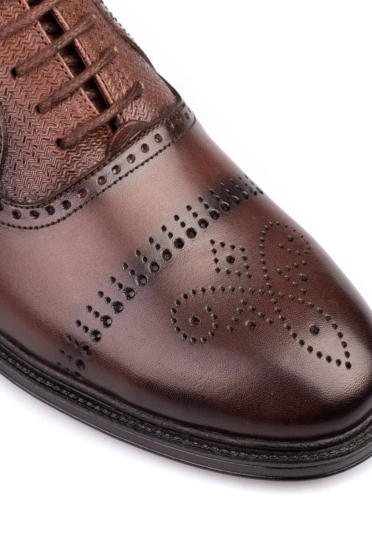 کفش رسمی مردانه چرمی طبیعی، مدل کلاسیک، چهار فصل، با رویه و زیره چرمی - 3999