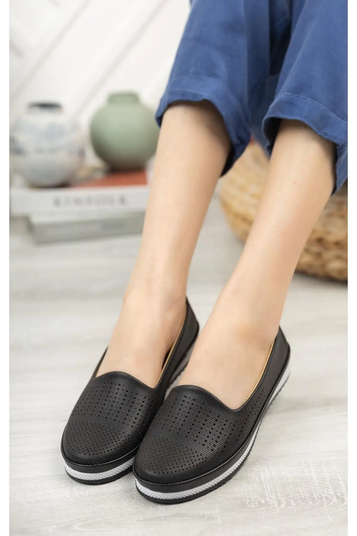 کفش تخت زنانه اورتopedik شیک، مادر، روزمره، کلاسیک، بامزه - 5202 کفش تخت زنانه اورتopedik شیک، مادر، روزمره، کلاسیک، بامزه - 5202