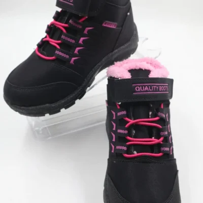 کفش پسرانه بوت روزمره پائیزی و زمستانی دخترانه پشمی - 4490