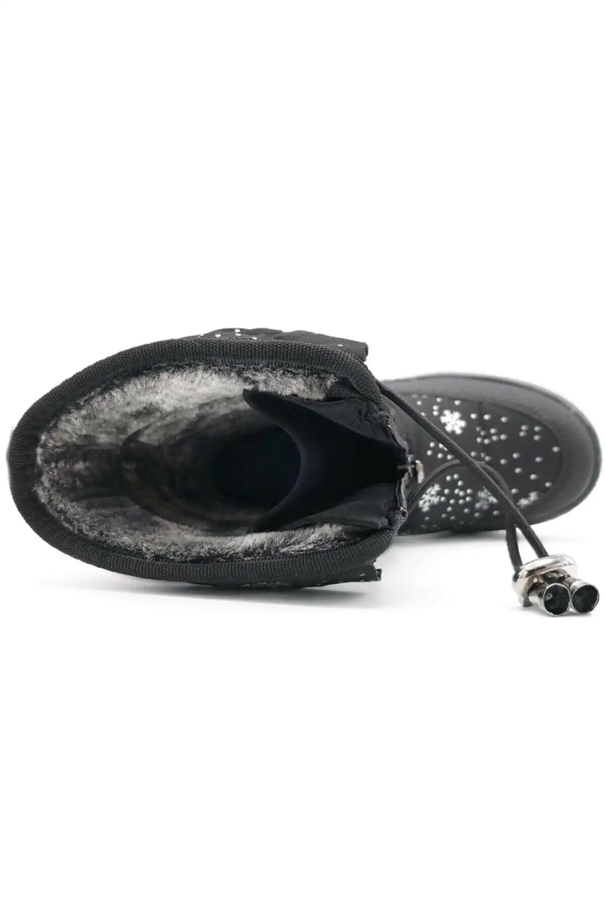 کفش دخترانه چکمه برفی  با طراحی برف، زیپدار، دارای پشم خز و زنجیر، با زیره ضد لغزش و حرارتی - 4558 کفش دخترانه چکمه برفی با طراحی برف، زیپدار، دارای پشم خز و زنجیر، با زیره ضد لغزش و حرارتی - 4558