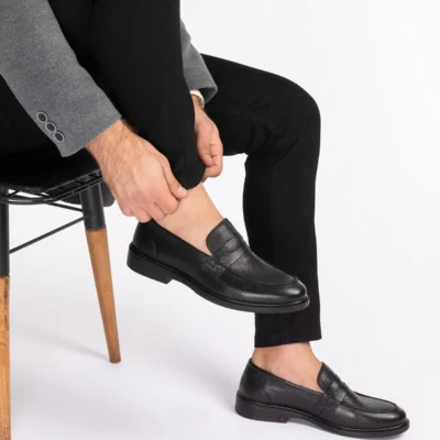 کفش روزمره مردانه کلاسیک چرم طبیعی سبک و بسیار راحت - 5390