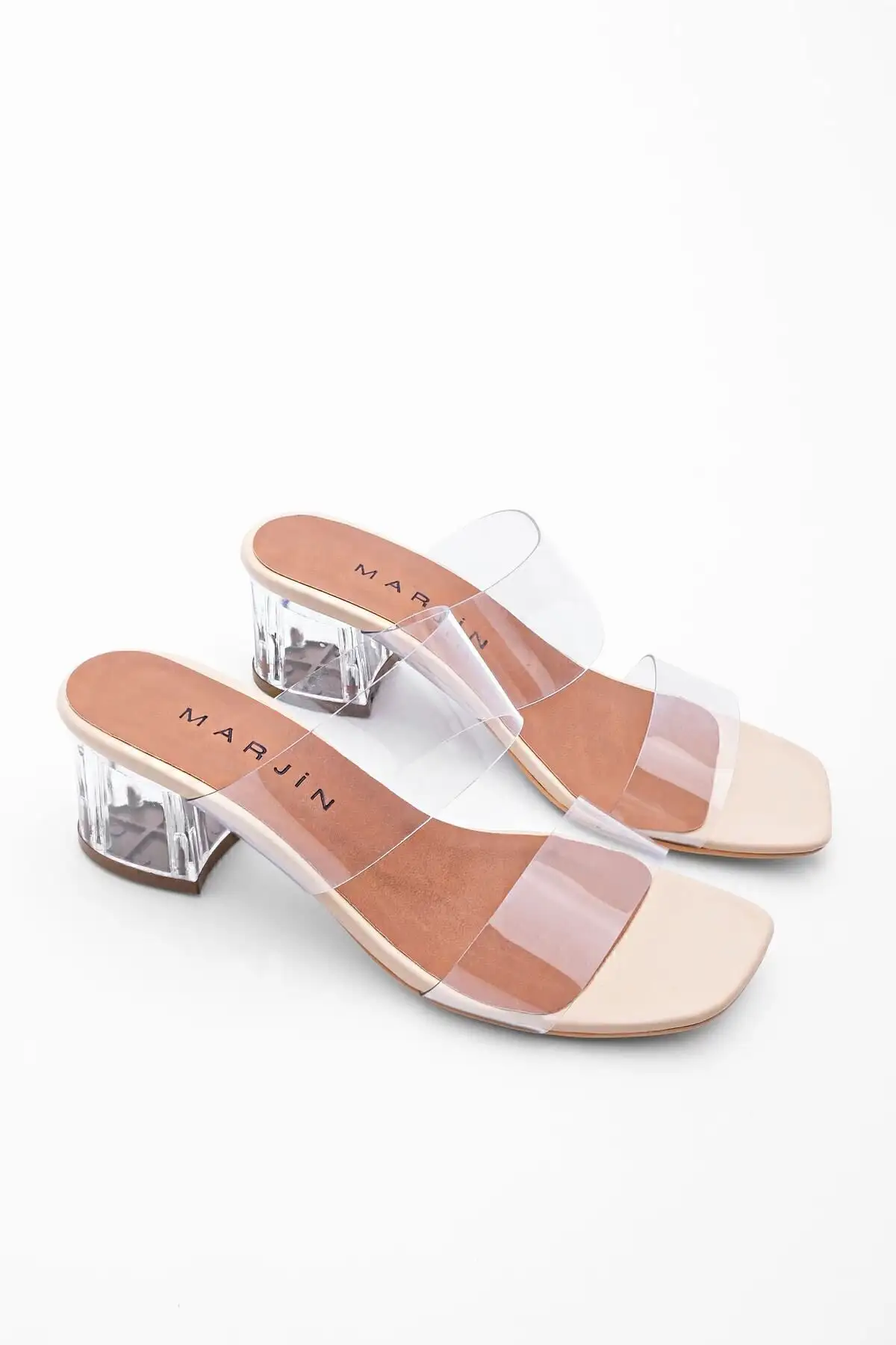 کفش راحتی خانه زیرپایی شفاف زنانه با بند شفاف پاشنهدار Yesva رنگ بژ - 5277 کفش راحتی خانه زیرپایی شفاف زنانه با بند شفاف پاشنهدار Yesva رنگ بژ - 5277