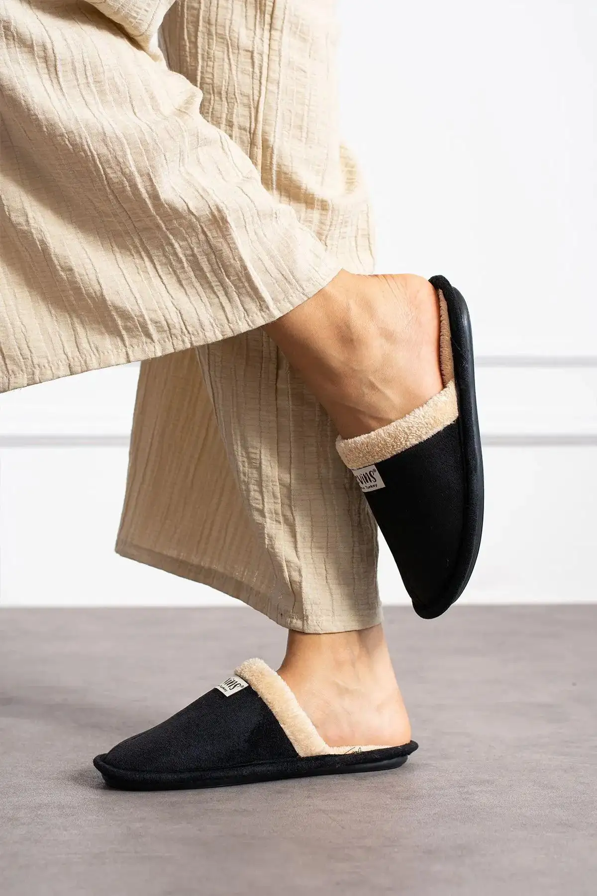 کفش راحتی خانه زیرپایی نرم و سبک دمپایی زمستانی خانگی - 3975