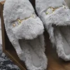 کفش راحتی خانه زنانه پاپوش پشمی Ts1054 - 4600