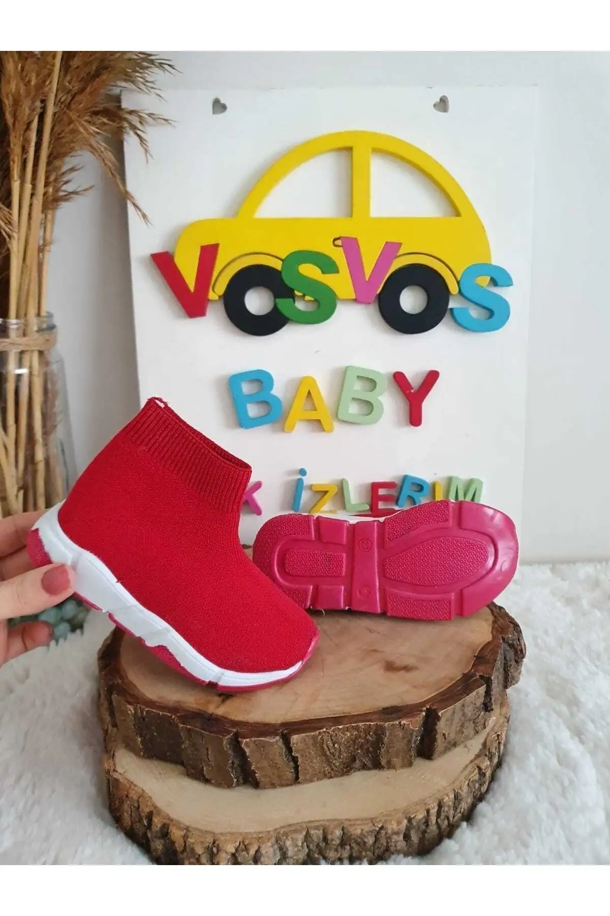 کفش بچگانه کفش ورزشی بند دار قرمز - 3601 کفش بچگانه کفش ورزشی بند دار قرمز - 3601