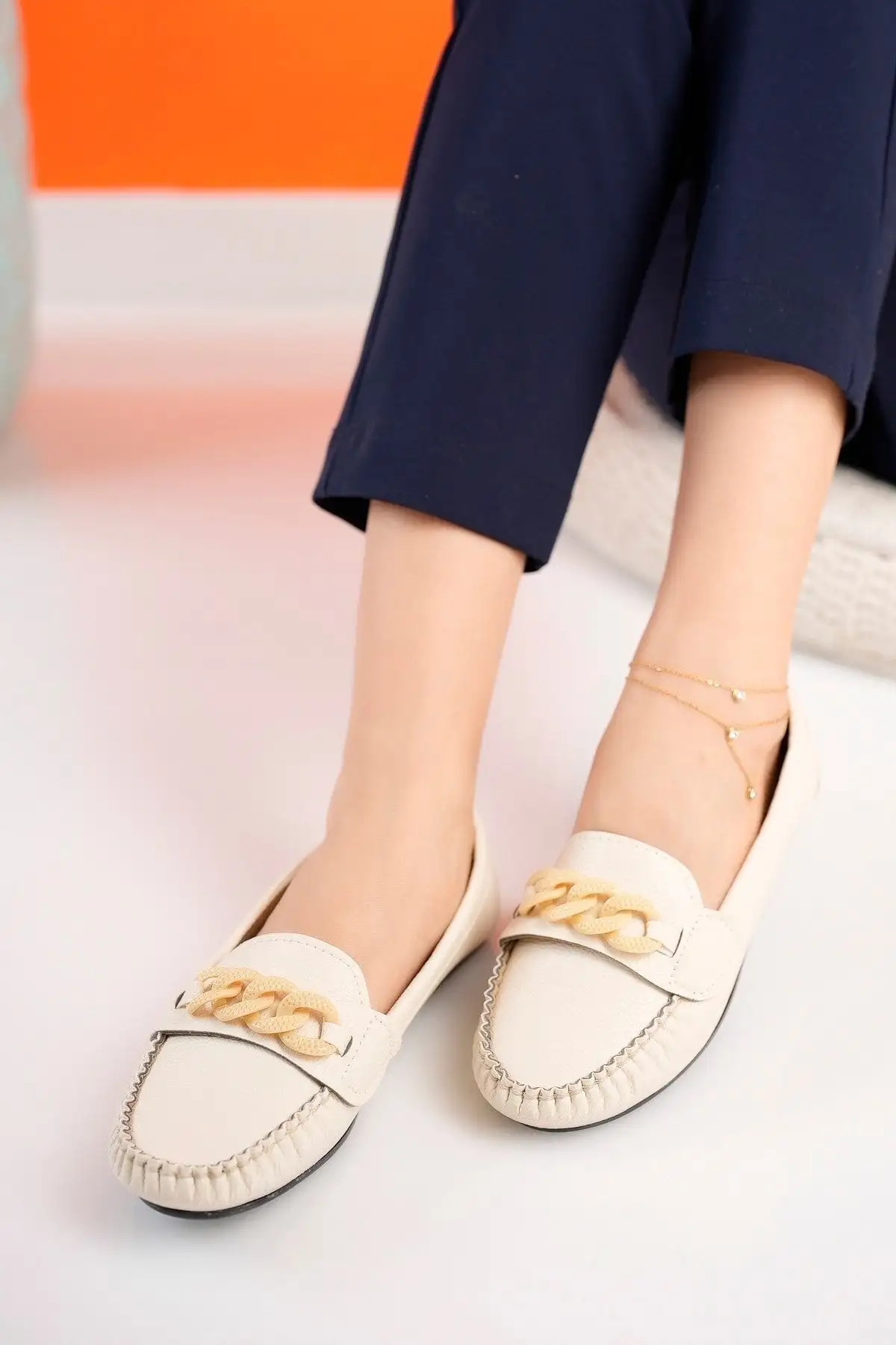 کفش اداری زنانه   روزمره قابل استفاده از چرم،  flatten نرم  فصلی - 5088 کفش اداری زنانه روزمره قابل استفاده از چرم، flatten نرم فصلی - 5088