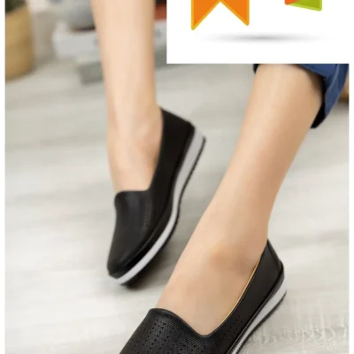 کفش تخت زنانه اورتopedik شیک، مادر، روزمره، کلاسیک، بامزه - 5202