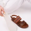 کفش صندل زنانه سندل بافتنی قومی بودروم - 4074
