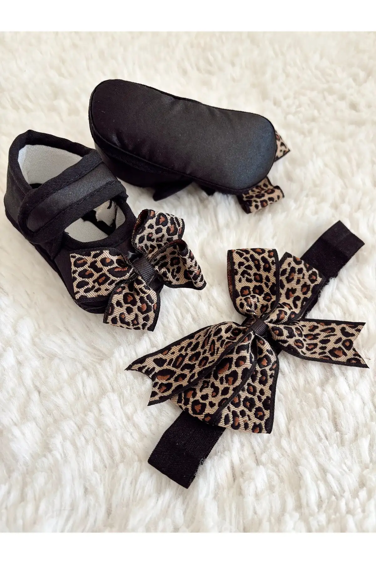 کفش نوزاد دختر پاپوش طرح پلنگی دخترانه نوزاد | پاپوش روزمره دخترانه اکری جدید متولد شده - 3312 کفش نوزاد دختر پاپوش طرح پلنگی دخترانه نوزاد | پاپوش روزمره دخترانه اکری جدید متولد شده - 3312