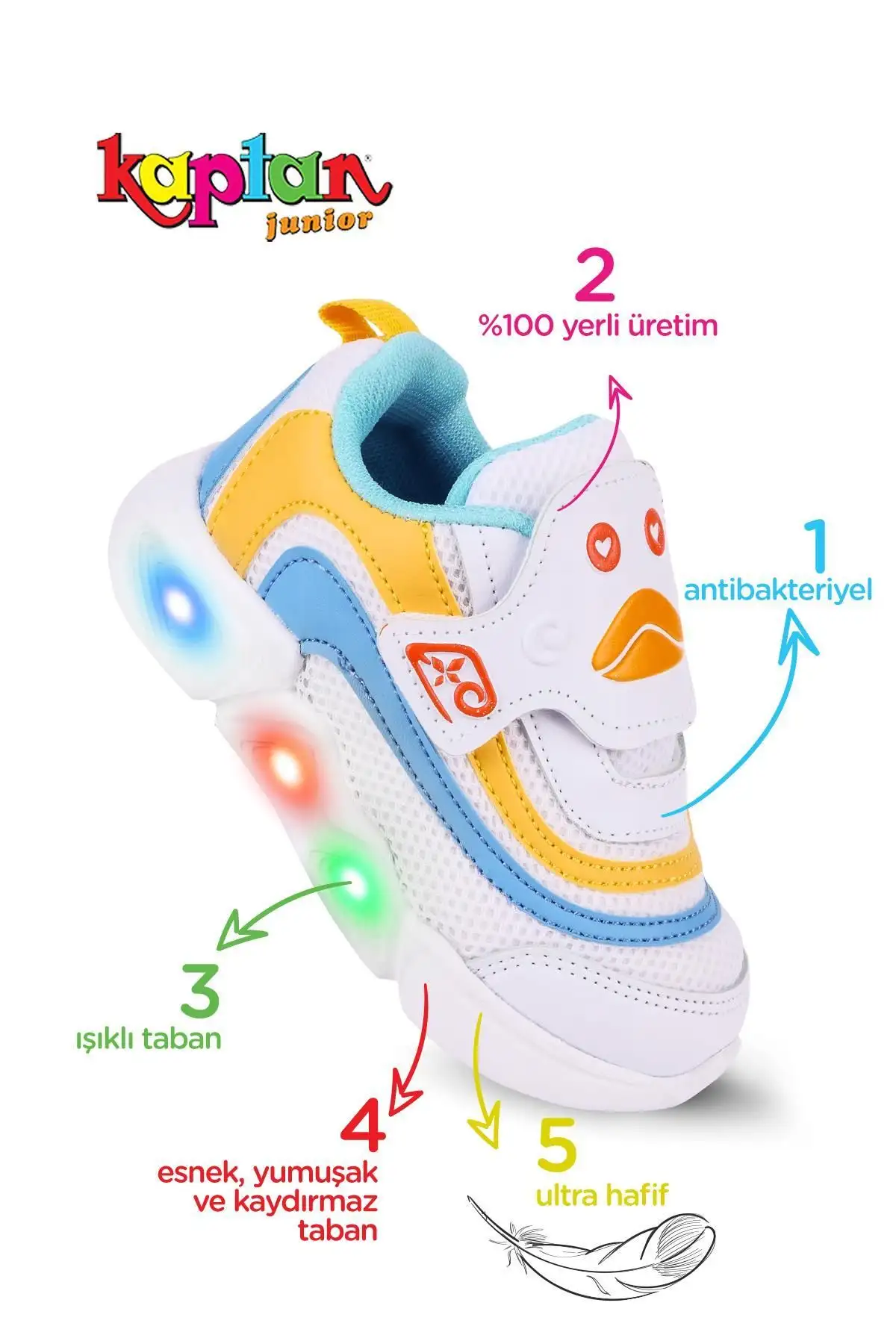 کفش پسرانه کفش ورزشی پسرانه کودک با روشنایی - برند بکام Bccme 500 - 3750 کفش پسرانه کفش ورزشی پسرانه کودک با روشنایی - برند بکام Bccme 500 - 3750