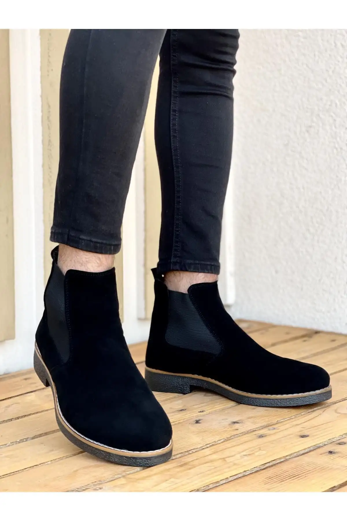 بوت مردانه چکمه چلسی غیررسمی با ضمانت M201 - 3427 بوت مردانه چکمه چلسی غیررسمی با ضمانت M201 - 3427