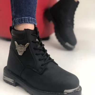 بوت مردانه بوت سیاه unisex مدل Scr06hd - 3438