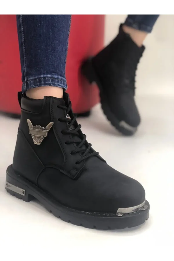 بوت مردانه بوت سیاه unisex مدل Scr06hd - 3438