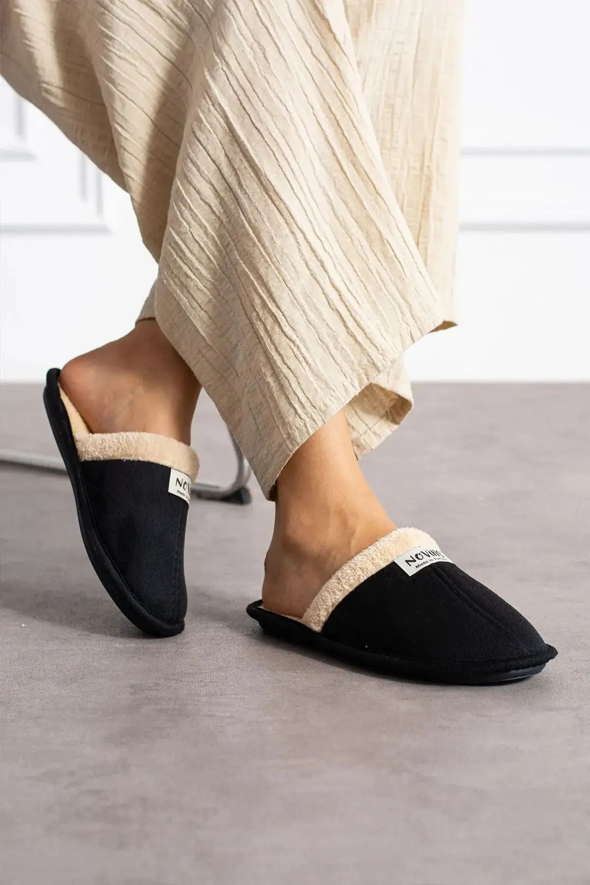 کفش راحتی خانه زیرپایی نرم و سبک دمپایی زمستانی خانگی - 3975