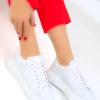 کفش تخت زنانه کفش ورزشی زنانه سفید 15732 - 3788