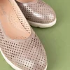 کفش پاشنه‌ بلند زنانه مادر راحت و شیک با پاشنه برجسته از چرم طبیعی مدل ell.6596 - 5122