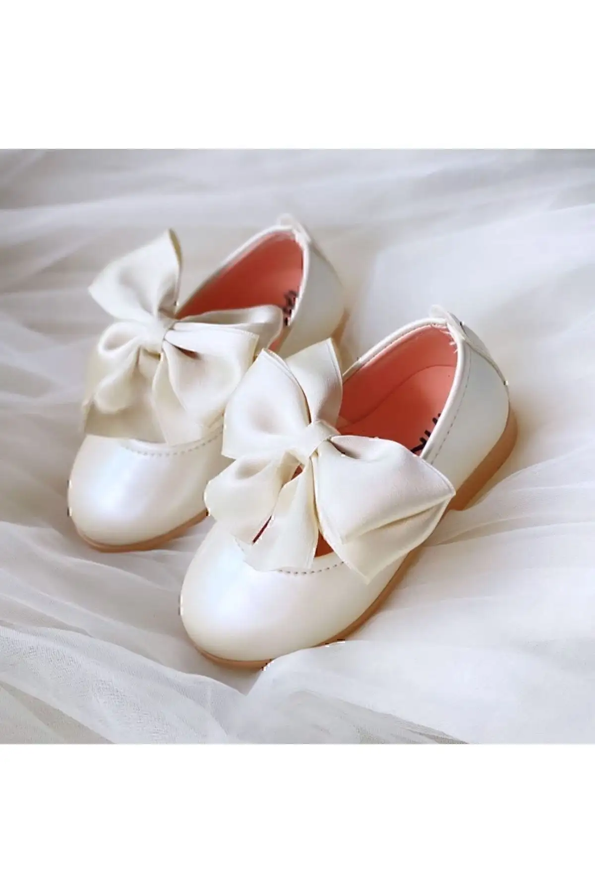 کفش بچگانه باله دخترانه با پاپیون - 4414