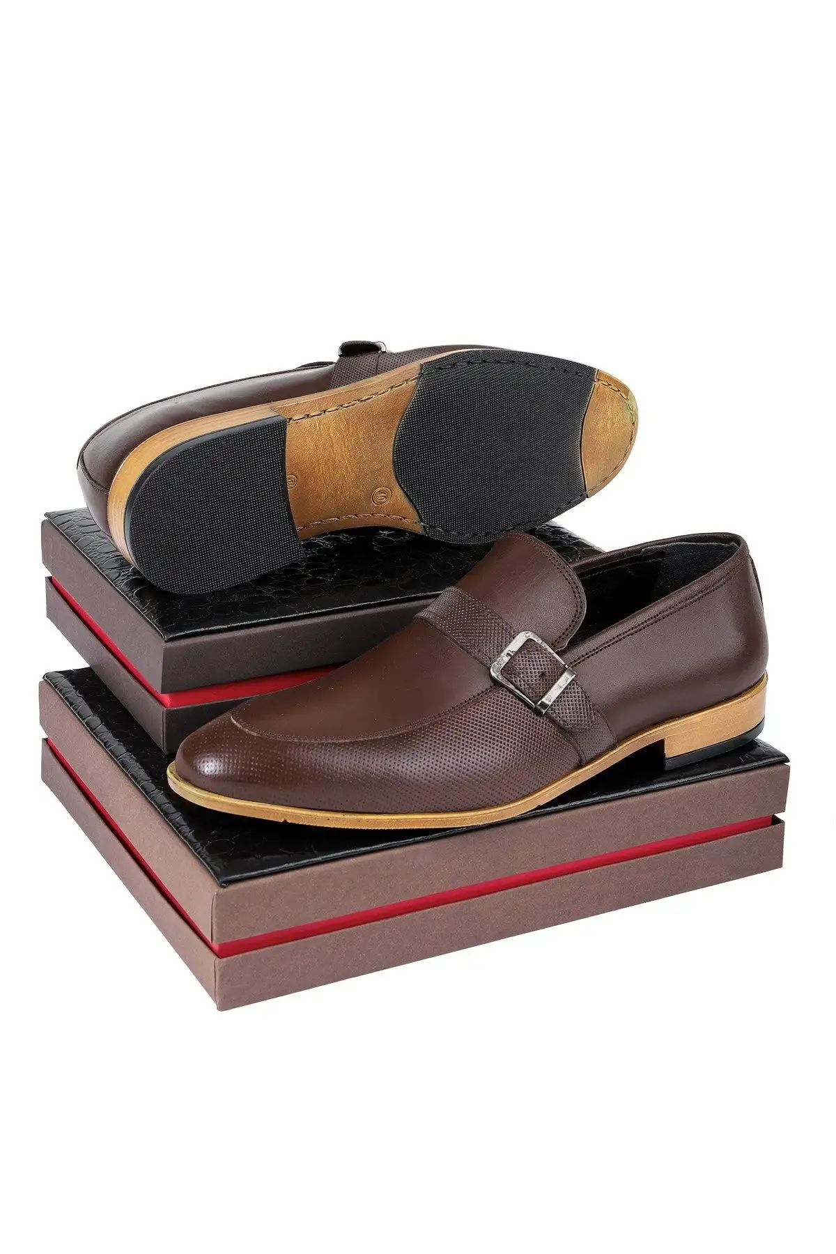 سایز بزرگ مردانه فیلای چرم طبیعی کفش کلاسیک مردانه، کفش لوفر کلاسیک - 3501