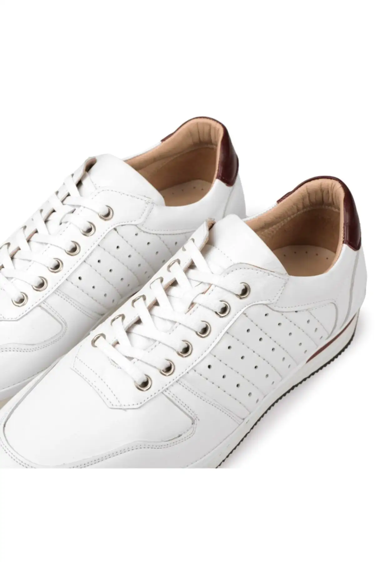 کفش سایز بزرگ مردانه  روزمره  هکی طبیعی خنک،  کژوال،  ۱۰۰٪ چرم،  چهار فصل سفید - 5059 کفش سایز بزرگ مردانه روزمره هکی طبیعی خنک، کژوال، ۱۰۰٪ چرم، چهار فصل سفید - 5059