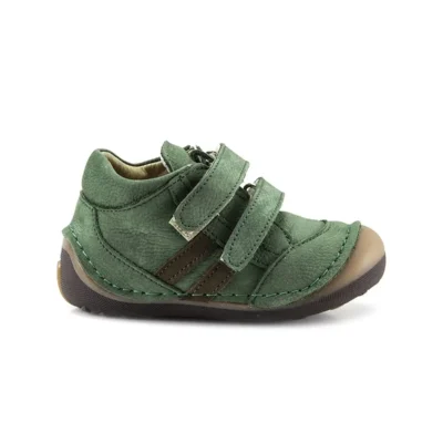 بوت بچگانه بوت اولین قدم ortopedik پشتیبانی شده چرم سبز برای پسران - 3408