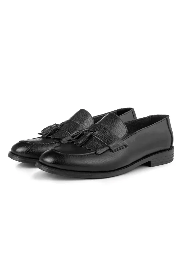 کفش روزمره مردانه 1. کفش کلاسیک مردانه با پاپیون چرم اصل 2. کفش کلاسی loafer 3. کفش ماکوسن - 3942