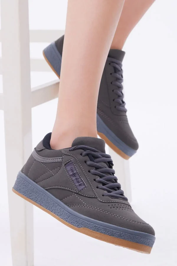 کفش پسرانه ورزشی خاکستری Unisex Tb107 - 4475