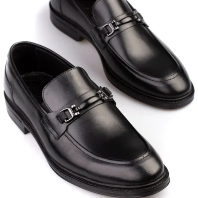 کفش رسمی مردانه کفش مردانه کلاسیک چرم طبیعی بدون بند، دارای چرم داخلی و خارجی - 3923