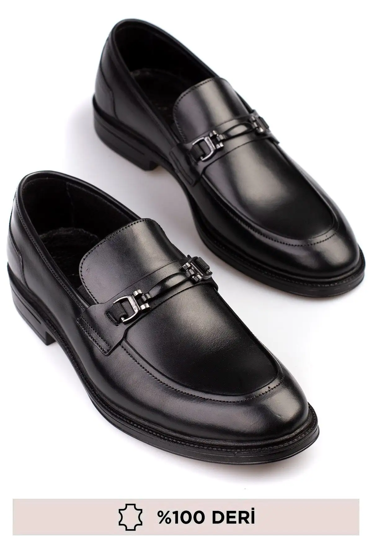 کفش رسمی مردانه کفش مردانه کلاسیک چرم طبیعی بدون بند، دارای چرم داخلی و خارجی - 3923 کفش رسمی مردانه کفش مردانه کلاسیک چرم طبیعی بدون بند، دارای چرم داخلی و خارجی - 3923