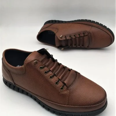 کفش روزمره مردانه ورزشی کلاسیک چرمی نرم اورتوپدیک - 3952