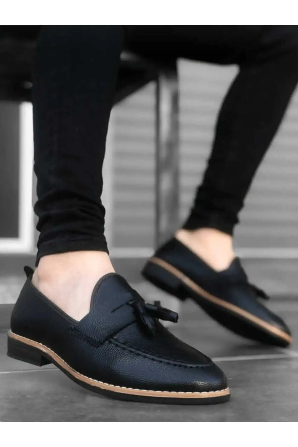 کفش رسمی مردانه بامداد با پاپیون - 5377 کفش رسمی مردانه بامداد با پاپیون - 5377