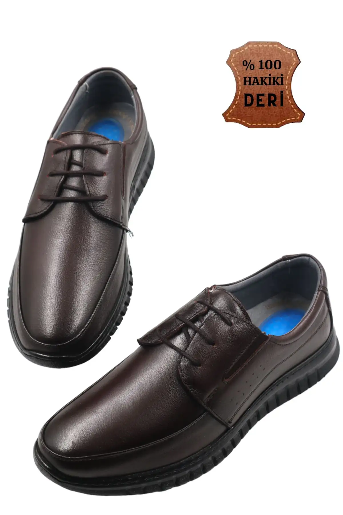 کفش رسمی مردانه کفش روزمره مردانه چرم اصل فوق العاده راحت جلی قهوهای - 3926 کفش رسمی مردانه کفش روزمره مردانه چرم اصل فوق العاده راحت جلی قهوهای - 3926