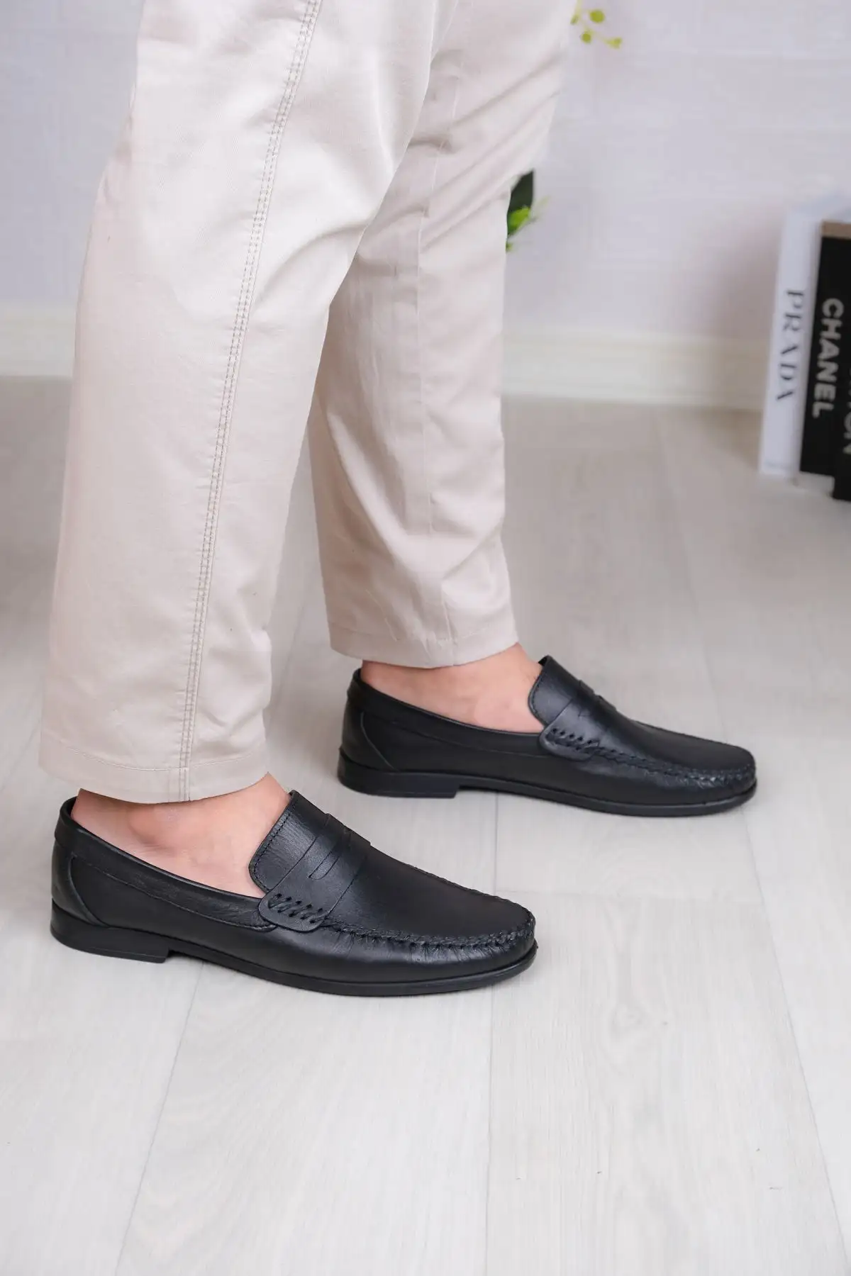 کفش رسمی مردانه کفش لوفر مردانه کلاسیک نرم از چرم طبیعی - 3903