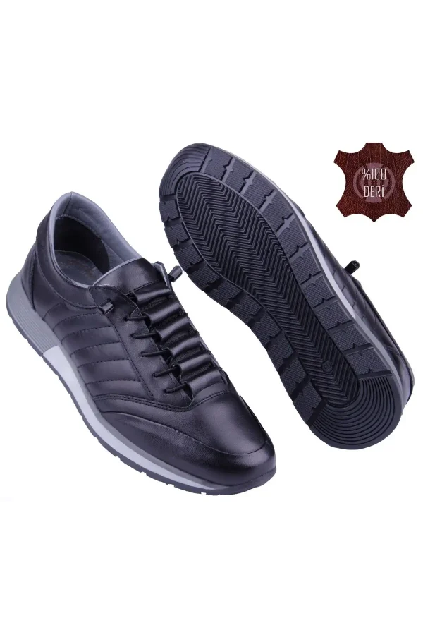 کفش رسمی مردانه فوق راحت، شیک و اورتوپدیک از چرم طبیعی، مدل BRT01S - 5376