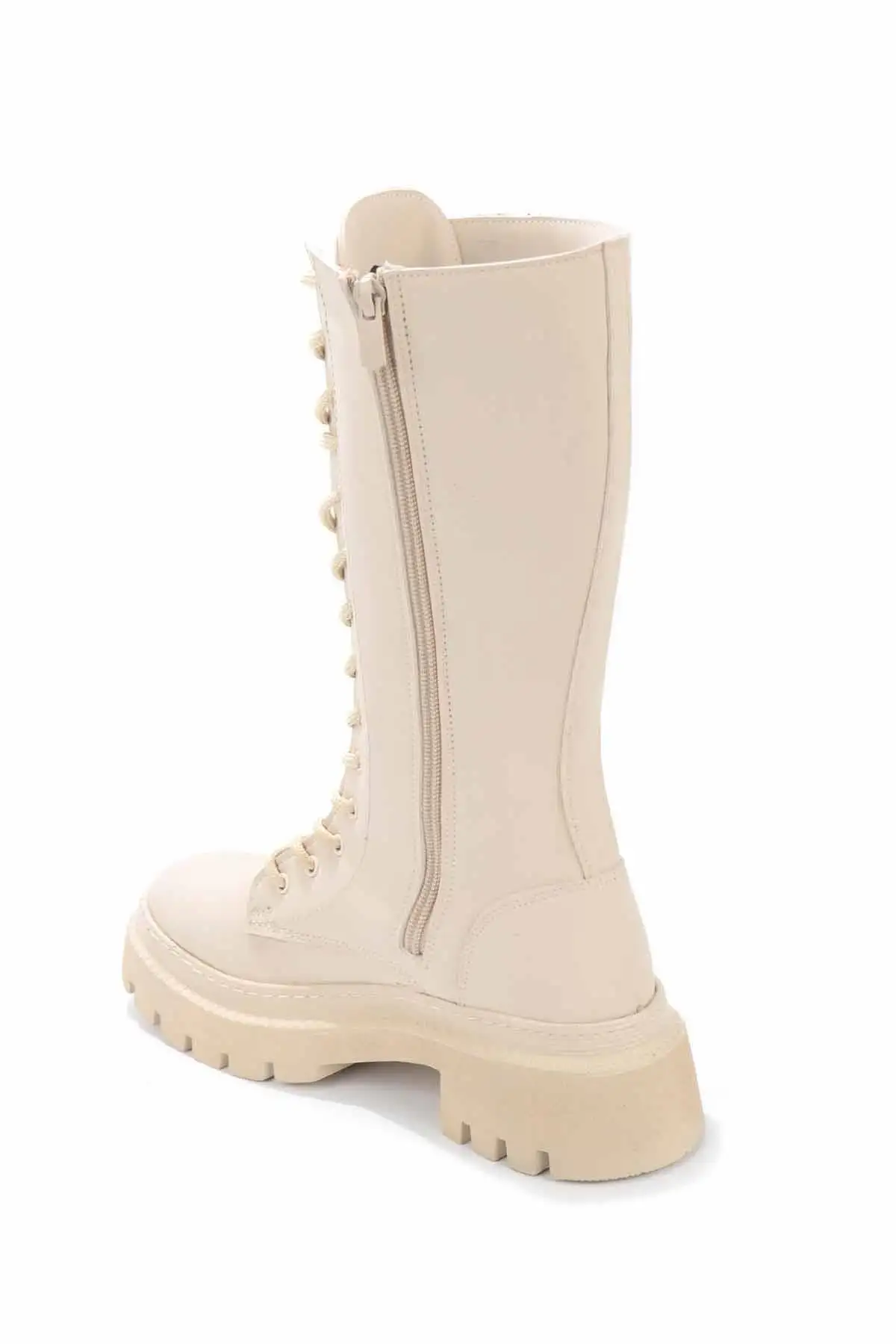 بوت و نیم بوت زنانه ی مات بیج K02538036609 - 5000 بوت و نیم بوت زنانه ی مات بیج K02538036609 - 5000