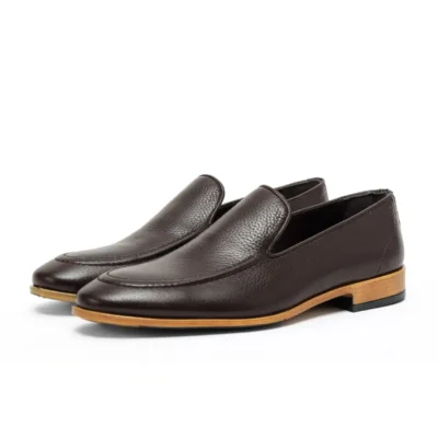 کفش سایز بزرگ مردانه - کلاسیک فلویای چرم طبیعی - کلاسیک لوفر - 4220