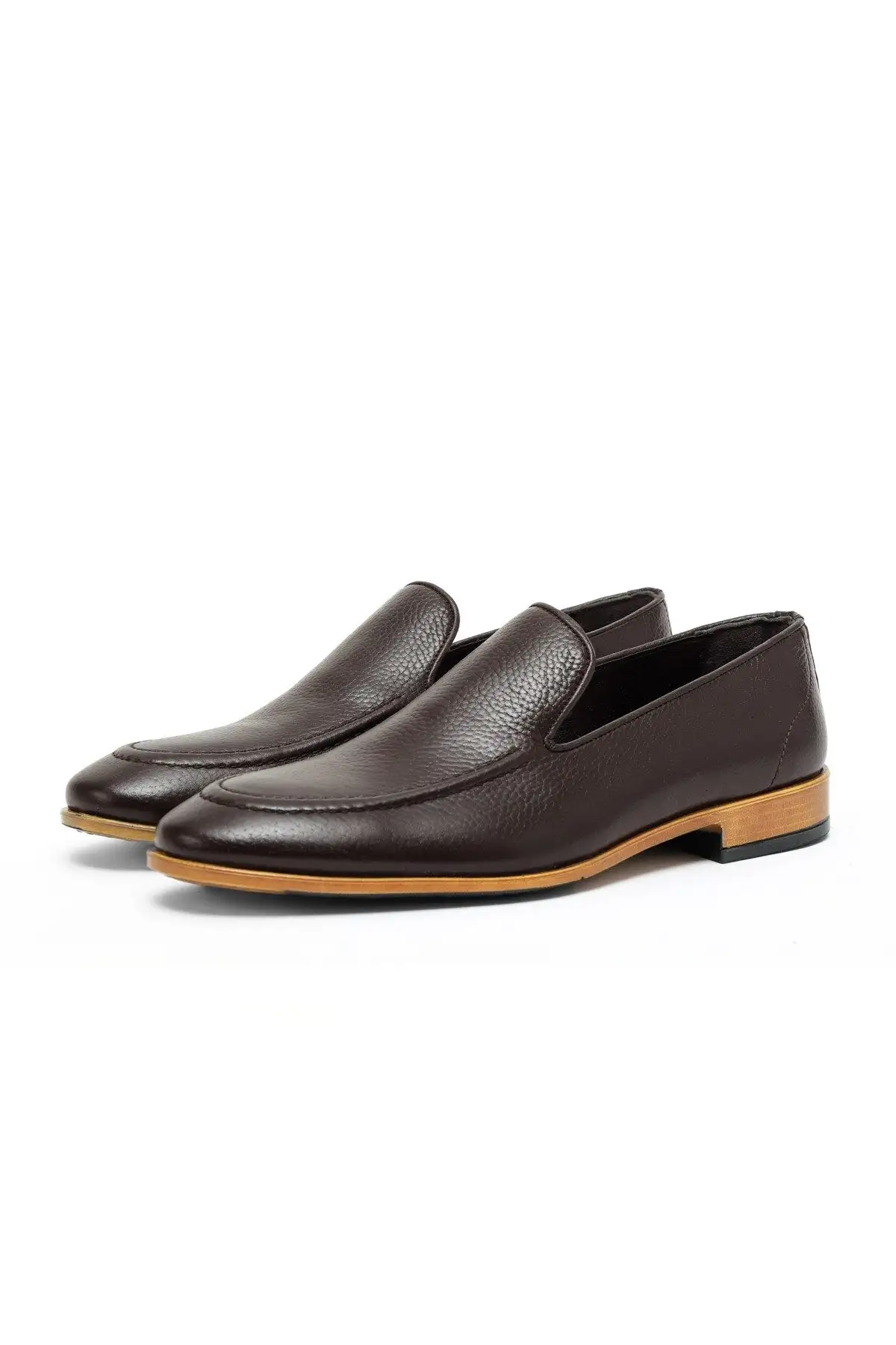 کفش سایز بزرگ مردانه - کلاسیک فلویای چرم طبیعی - کلاسیک لوفر - 4220