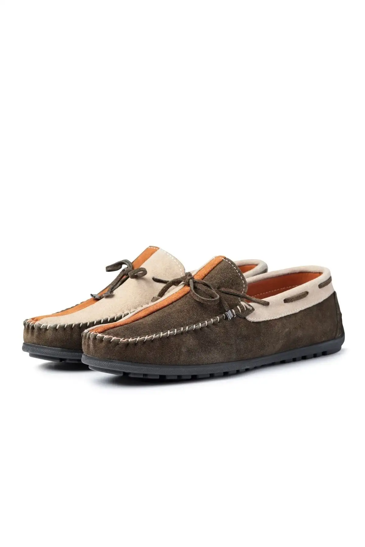 کفش سایز بزرگ مردانه 1. روزمره چرم اصل کلاسی 2. لوفر 3. سبک 4. لوفر جیر - 5068