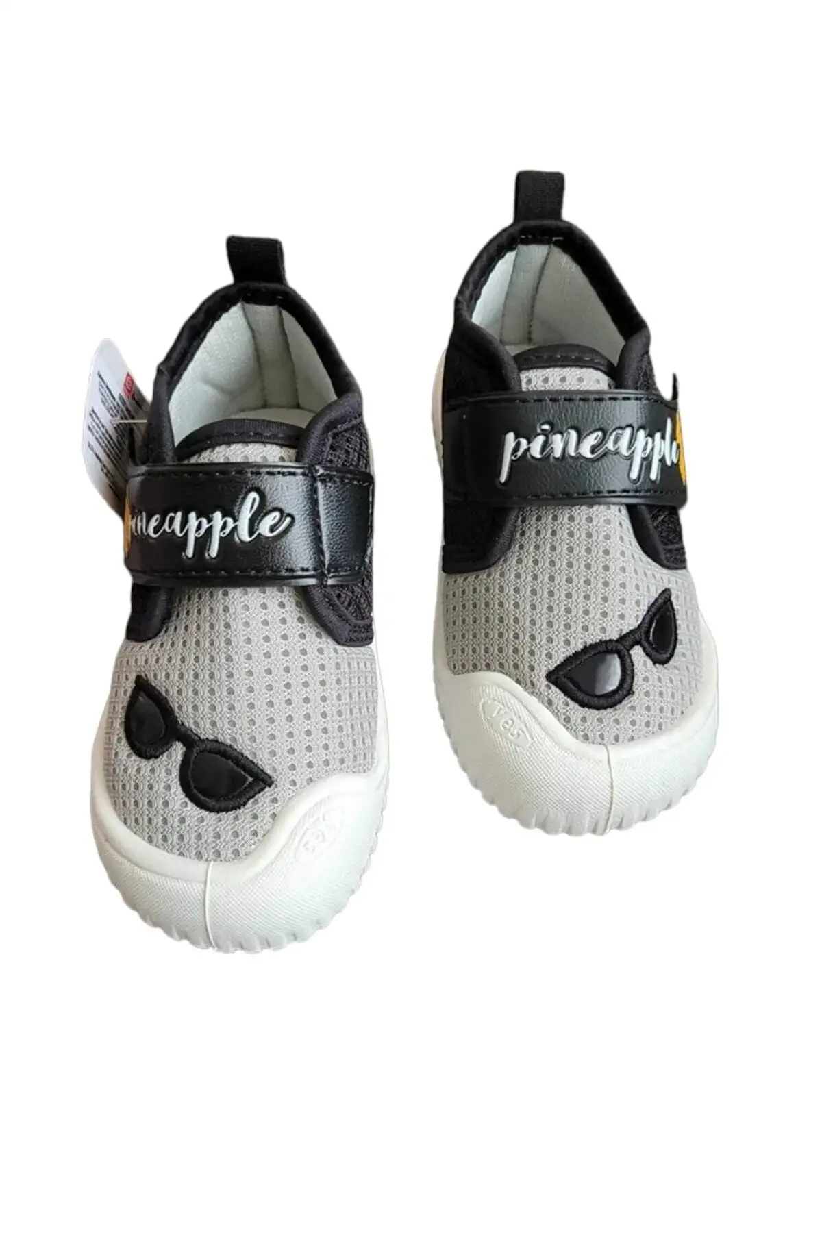 کفش پسرانه  پاندوف نرم کنفی مناسب کودک برای خانه و مدرسه مدل آناناس با زیره غیر لغزنده در رنگ زرد و خاکی - 4506 کفش پسرانه پاندوف نرم کنفی مناسب کودک برای خانه و مدرسه مدل آناناس با زیره غیر لغزنده در رنگ زرد و خاکی - 4506