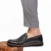 کفش روزمره مردانه ساده چرم طبیعی تابستانی - 4791