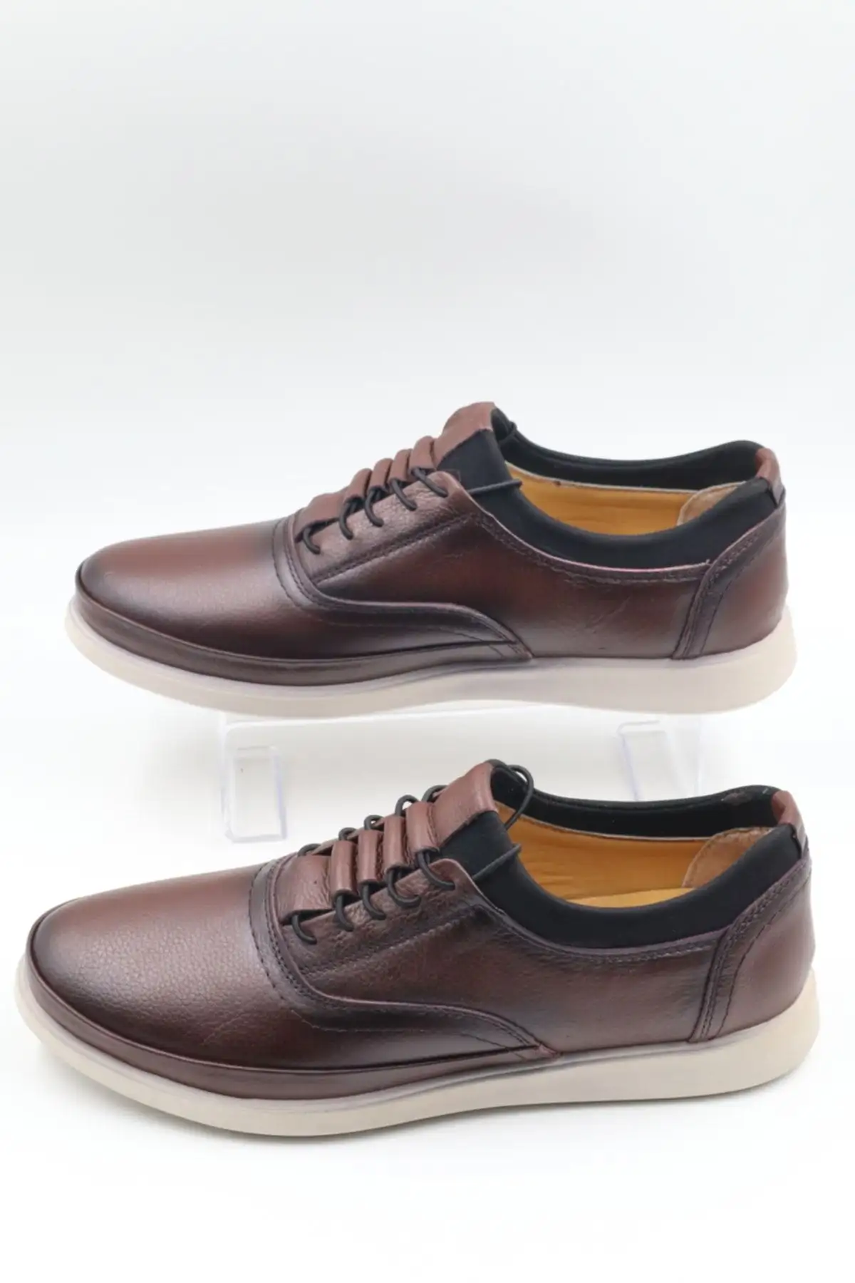 کفش روزمره مردانه    داخلی و خارجی از چرم طبیعی فوق العاده راحت و سبک قهوهای فصلی - 5306 کفش روزمره مردانه داخلی و خارجی از چرم طبیعی فوق العاده راحت و سبک قهوهای فصلی - 5306