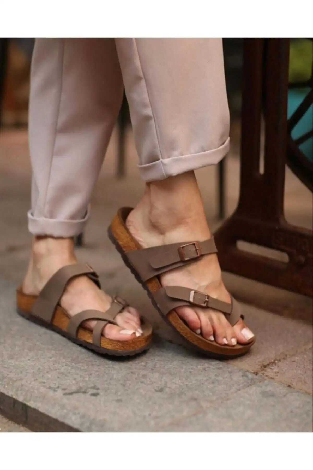 کفش راحتی خانه صندل انگشتی تریس قهوهای یونی ست - 3888 کفش راحتی خانه صندل انگشتی تریس قهوهای یونی ست - 3888