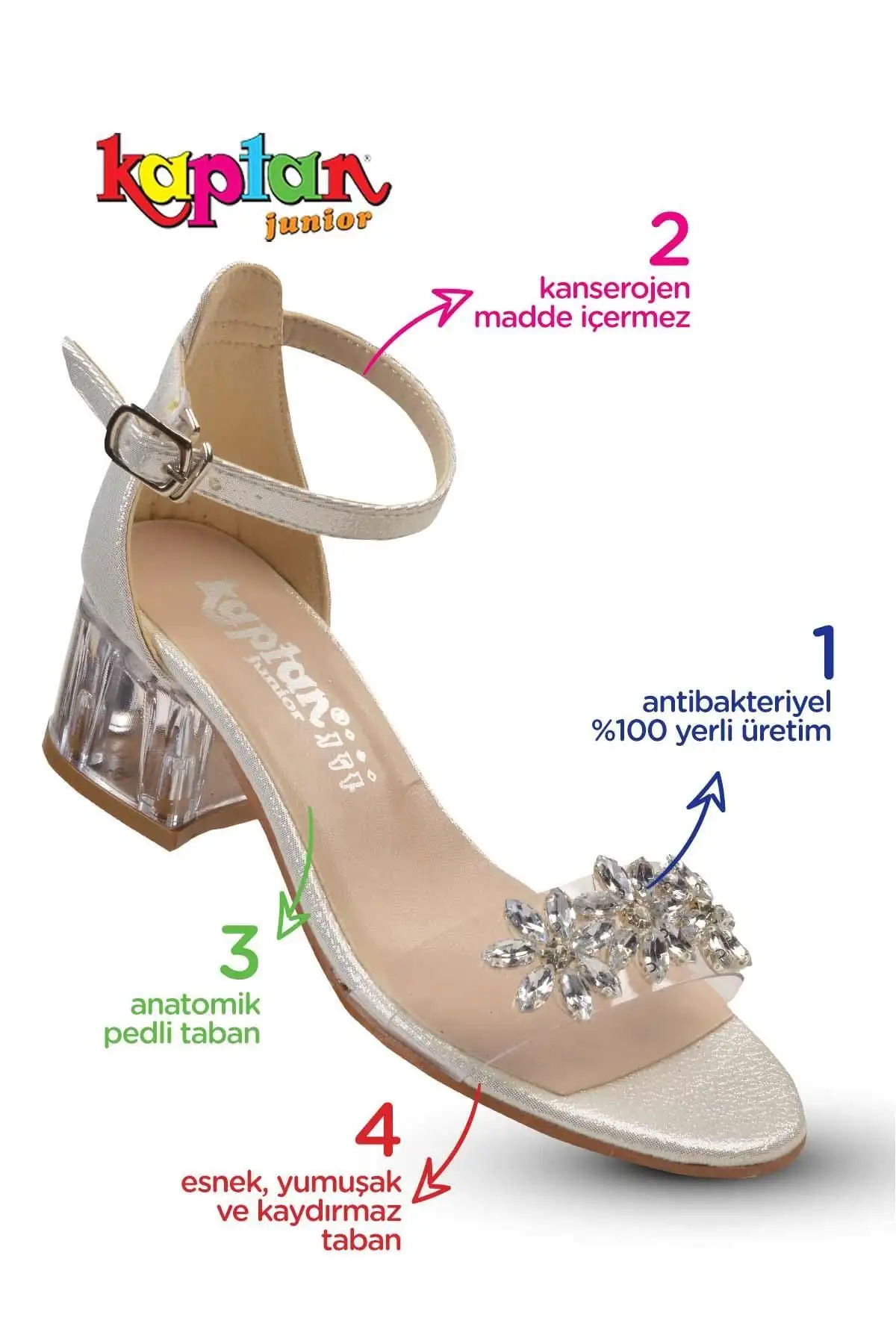 کفش دخترانه  ابی  پاشنه بلند مدل Pssk 305 - 4555 کفش دخترانه ابی پاشنه بلند مدل Pssk 305 - 4555