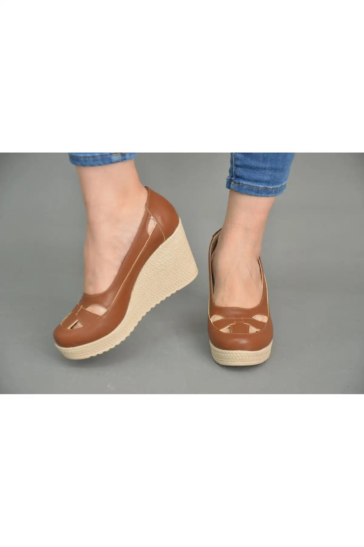 کفش پاشنه بلند زنانه   با کفی پاشنه دار - 4342 کفش پاشنه بلند زنانه با کفی پاشنه دار - 4342