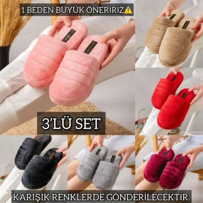 کفش راحتی خانه ترجمه محصول به فارسی: «دمپایی زنانه سکوت سه عددی، دمپایی برای ، دمپایی مهمان، دمپایی جهیزیه» - 4608