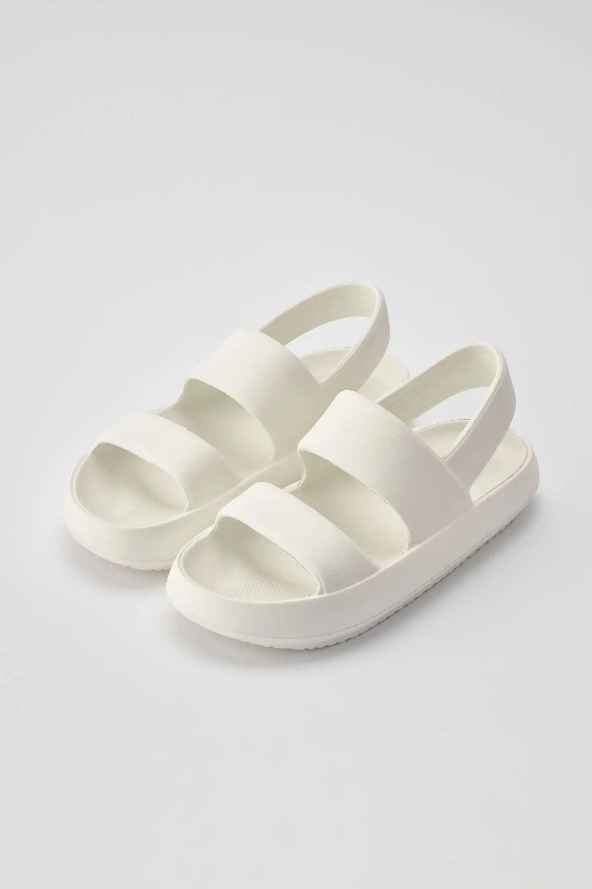 کفش صندل زنانه ماساي تابستاني روزمره ساحلي Eva با دو بند سفيد - 5423